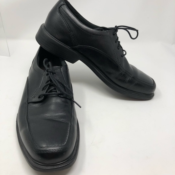 Bostonian Black Leather Dress Shoes Mens 8.5 M - Picture 1 of 12